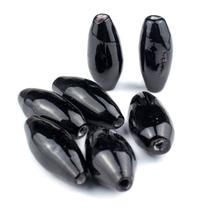 Kit 7 Firmas Azeitona 35x15mm Preto Murano Guias Kit 7 Firmas Azeitona 35x15mm Preto Murano Guias