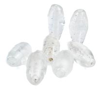 Kit 7 Firmas Azeitona 35x15mm Transparente Murano Guias
