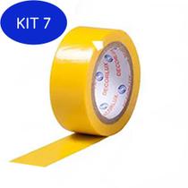 Kit 7 Fita Isolante Uso Geral Amarelo 18X0,13X20Mm Decorlux