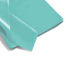 Kit 7 Folhas Papel de seda Azul Celes 48mm x 60mm Kit 7 Folhas Papel de seda Azul Celes 48mm x 60mm