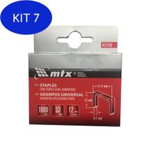 Kit 7 Grampo Grampeadores Tipo 53Com 12Mm 1.000 Unid 412129 Mtx