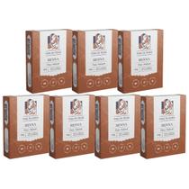 Kit 7 Hennas Indiana Pura 100% Natural para os Cabelos, 100g cada, Casa da India, Coloração Ruivo Acobreado