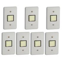 Kit 7 Interruptor Bipolar Simples C/placa 2516 Pial CZ 25 A - 250V Kit 7 Interruptor Bipolar Simples C/placa 2516 Pial CZ 25 A - 250V