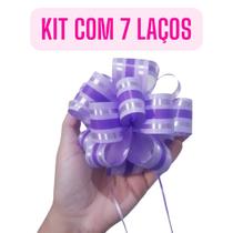 Kit 7 Laços Bola Prontos Presente Aniversário Mães Namorados