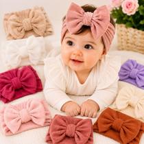 Kit 7 Laços de Bebê Faixinha Cabelo Infantil Menina Antialérgico Não Aperta Kit 7 Laços de Bebê Faixinha Cabelo Infantil Menina Antialérgico Não Aperta