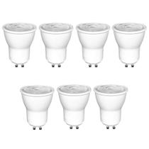 Kit 7 Lampada Dicroica Mr11 Gu10 Led Mini 3W Branco Quente Kit 7 Lampada Dicroica Mr11 Gu10 Led Mini 3W Branco Quente