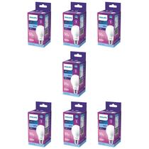 Kit 7 Lâmpada Led Bulbo 13w = 90w 1311lm Bivolt Philips 6500k branca Cor Da Luz Branco-frio