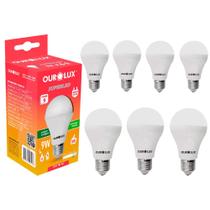 Kit 7 Lâmpada Led Bulbo 9w Branco Frio (6500k) - Ourolux Kit 7 Lâmpada Led Bulbo 9w Branco Frio (6500k) - Ourolux