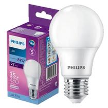 Kit 7 Lampada Led Bulbo Philips 4.5w Branco Frio 6500K E27 Kit 7 Lampada Led Bulbo Philips 4.5w Branco Frio 6500K E27
