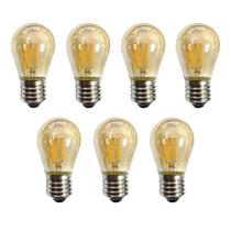 Kit 7 Lâmpada Led Filamento G45 2W 2200K Retrô Vintage Delis