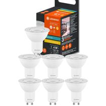 Kit 7 Lâmpada Led Par16 dicróica 4w 2700k branco quente 350lm luz amarela Bivolt Gu10 ledvance Kit 7 Lâmpada Led Par16 dicróica 4w 2700k branco quente 350lm luz amarela Bivolt Gu10 ledvance