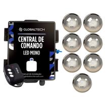 Kit 7 LED MONO 10W + Central de Comando Globaltech 120W