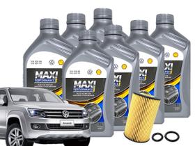 Kit 7 Litros Oleo Original VW 5W40 Maxi Performance com Filtro Wega Amarok 2.0 TDI 2010 a 2014 Sem Filtro de Particulas Kit 7 Litros Oleo Original VW 5W40 Maxi Performance com Filtro Wega Amarok 2.0 TDI 2010 a 2014 Sem Filtro de Particulas