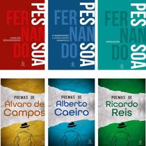 Kit 7 Livros Fernando Pessoa Livro do Desassossego + Mensagem + O marinheiro e outros textos dramáticos