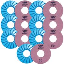 Kit 7 Lixas Diamantada Para Nivelamento De Granito