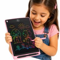 Kit 7 Lousa Mágica Infantil LCD 8,5 Quadro Mágico Tablet Escrita Digital Apaga 1 Clique