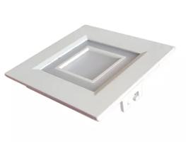 Kit 7 Luminária Quadrado Embutir Decoração 3 Cores 8w Bivolt
