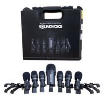 Kit 7 Microfones Behringer BC-1200 Para Instrumento Bateria De Percussão Bumbo Caixa Tons E Pratos