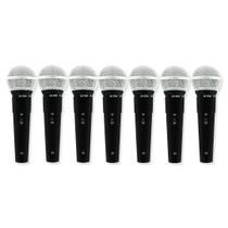 Kit 7 Microfones De Mão Com Fio Le Son Ls50