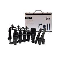 Kit 7 Microfones para Bateria Dylan DD-7 com Case
