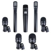 Kit 7 Microfones Para Bateria K7 Slim - Kadosh Kit 7 Microfones Para Bateria K7 Slim - Kadosh