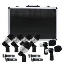 Kit 7 Microfones Para Bateria Percussão Com Maleta MXDS7 CSR Profissional Kit 7 Microfones Para Bateria Percussão Com Maleta MXDS7 CSR Profissional