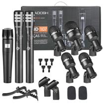 Kit 7 Microfones Para Bumbo Caixa Tons Prato Kmd-107 Kadosh Kit 7 Microfones Para Bumbo Caixa Tons Prato Kmd-107 Kadosh