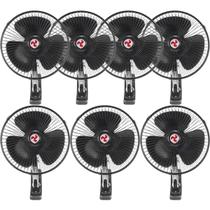 Kit 7 Mini Ventilador Veicular Carro Ônibus Caminhão De 20cm