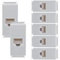 Kit 7 Modulo Tomada Telefone Rj11 Tramontina Aria Branco Kit 7 Modulo Tomada Telefone Rj11 Tramontina Aria Branco