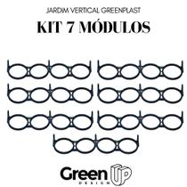 Kit 7 módulos GREENPLAST de 1 metro + Irrigação - GreenUp Design