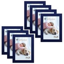Kit 7 Molduras Porta Retrato 15X21 Azul Kit 7 Molduras Porta Retrato 15X21 Azul