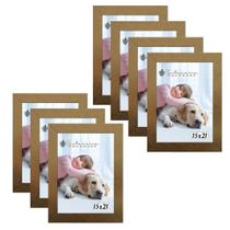 Kit 7 Molduras Porta Retrato 15X21 Dourado