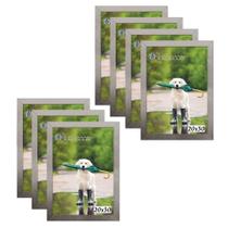 Kit 7 Molduras Porta Retrato 20X30 Prateado Kit 7 Molduras Porta Retrato 20X30 Prateado