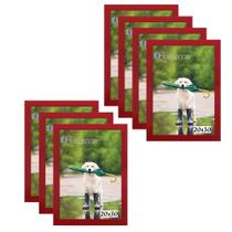 Kit 7 Molduras Porta Retrato 20X30 Vermelho