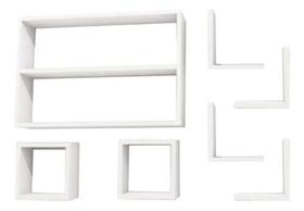 Kit 7 Nicho Prateleira Mdf Branco 10cm Profundidade