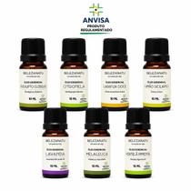 Kit 7 Óleos Essenciais Lavanda Melaleuca Hortelã Pimenta Eucalipto Laranja Limão e Citronela Kit 7 Óleos Essenciais Lavanda Melaleuca Hortelã Pimenta Eucalipto Laranja Limão e Citronela