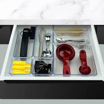 Kit 7 Organizador Multiuso Modular Gavetas Acrílico Cristal