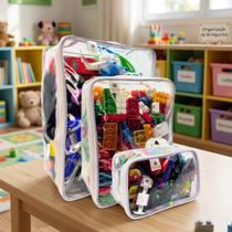 Kit 7 Organizadores de Brinquedos PVC bubag 5PP 1M 1G Kit 7 Organizadores de Brinquedos PVC bubag 5PP 1M 1G