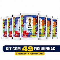 Kit 7 Pacotinho de Figurinha da Copa do Mundo 2026 Oficial (49 figurinhas) Panini