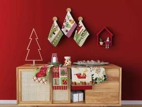 Kit 7 Panos de Copa Estampado Natal 40x60cm Lepper Kit 7 Panos de Copa Estampado Natal 40x60cm Lepper