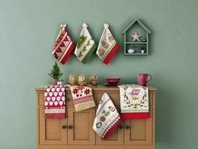 Kit 7 Panos De Copa Natal Algodão Lepper modelo Felpudo Natalino