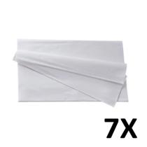 Kit 7 Panos de Limpeza Multiuso Reutilizável 30X40cm Branco