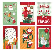 Kit 7 Panos De Prato Copa Atoalhado Algodão Papai Noel Natal Lepper Kit 7 Panos De Prato Copa Atoalhado Algodão Papai Noel Natal Lepper