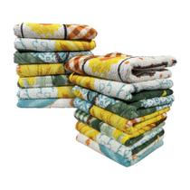 Kit 7 Panos de Prato Copa Atoalhado Felpudo Estampado - Lepper