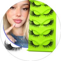 Kit 7 Pares Cílios Postiços Natural 3D Super Natural Cílios -