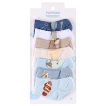 Kit 7 pares meia semaninha bebê menino Pimpolho Tamanho 00-15 cano alto Kit 7 pares meia semaninha bebê menino Pimpolho Tamanho 00-15 cano alto