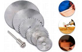 Kit 7 Pcs Disco Corte Serra Haste Micro Retifica