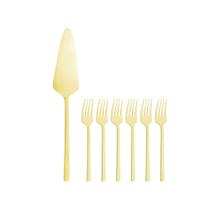 Kit 7 Pçs Espátula p/ Bolo e 6 Garfos Sobremesa Firenze 71946 - Wolff Kit 7 Pçs Espátula p/ Bolo e 6 Garfos Sobremesa Firenze 71946 - Wolff