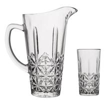 Kit 7 Pçs Jarra De Vidro Com Alça 1,58L + Jogo De 6 Copos 278 Kit 7 Pçs Jarra De Vidro Com Alça 1,58L + Jogo De 6 Copos 278