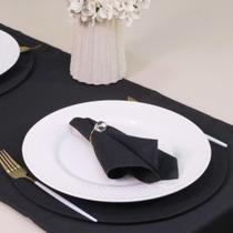 Kit 7 Pçs Mesa Posta Completo Com Anel Cristalino 2 Lugares - Valle Distribuidora Kit 7 Pçs Mesa Posta Completo Com Anel Cristalino 2 Lugares - Valle Distribuidora